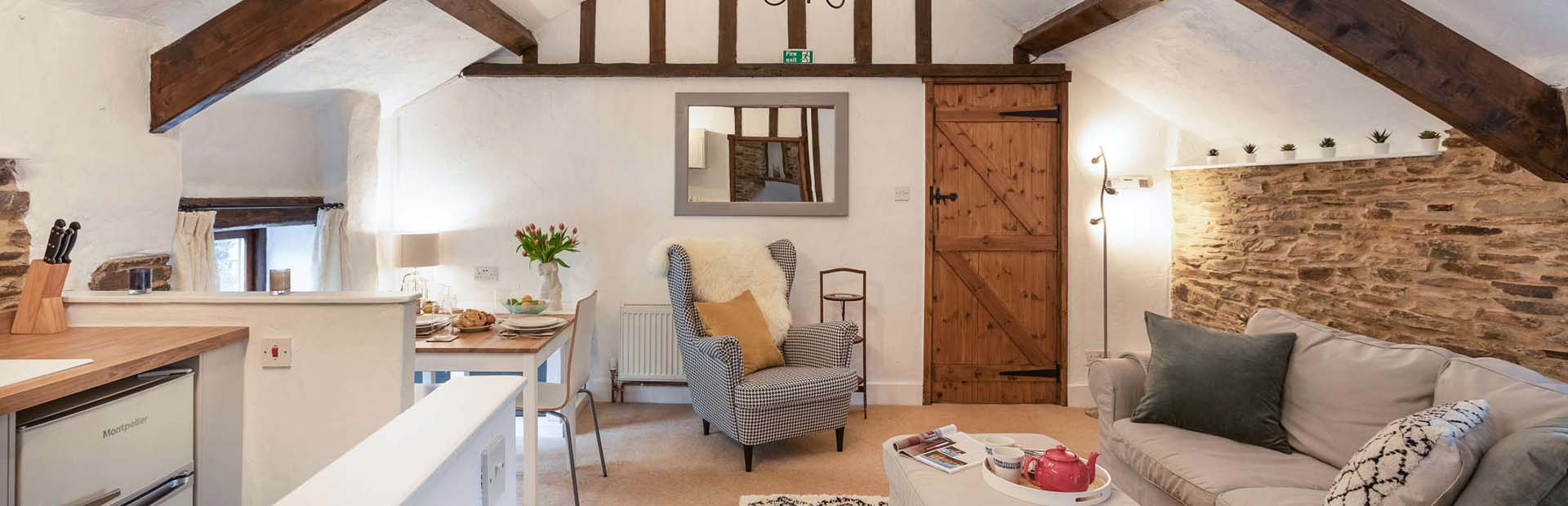 The Hayloft self-catering sitting room
